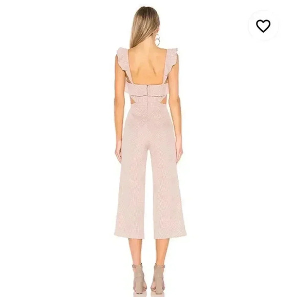 Ale by Alessandra Gingham Ruffle Wide Leg Jumpsuit - Picture 2 of 8